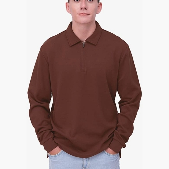 Onlee Other - NWT Large Onlee Men Quarter-Zip Long Lseeve